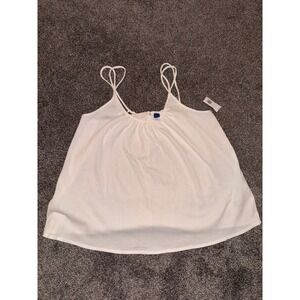 Old Navy Women's White Sleeveless Tank Top‎ NWT